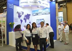 Girleza Munoz, maria Antonia Galindo and Andres Celis of Transaereo (it is called Aerosan in Chile and Ecuador). They provide all services, like ground preparations and so on, for different airlines.