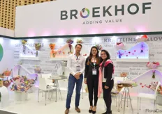 Arjan Broekhof, their hostess and Maria del Pilar Murillo of Broekhoff. They are participating at the show for the first time.