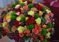 The varieties grown by Global Bouquet in one bouquet.