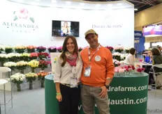 Maria Paula Cordoba and Jose Azout of Alexandra Farms. September and October are very busy months for Alexandra Farms as they are supplying many flowers for the wedding season in the US.