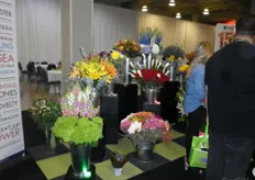 Tht flowers presented at the booth of Solefarms