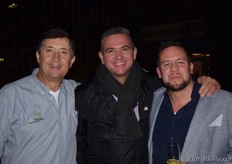 Esteban Chiriboga of Ecoroses, John Jairo Alzate of Greenrose and Juan Pablo Rengifo of De Ruiter