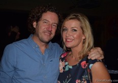 Paul Poelstra of Flowerweb and Nathalie Hulshof of De Ruiter.
