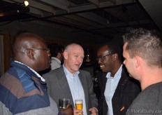 Chatting and networking.