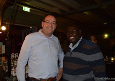 Richard Heemskerk of HSI and Tom Ochieng of Penta Flowers.