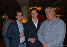 Bob and Bram Kaandorp of Slikweid BV with Gerjan Telleman of De Ruiter.