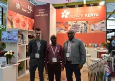 Arno van der Zwan of Vaselife, Stephen Gakochi and Zack Gichane of Dilpack Kenya.