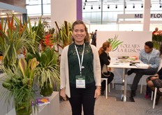 Ivaloo Casanova of Folliajes La Ilusion. This Colombian tropical flower grower exhibited at the show for the first time. Unlike many COlombian flower growers, they are situated in the coffee region, which is 1600 meters above sea level and a little warmer than the other regions where flowers are grown.