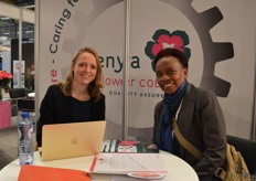 Ellen Holtmaat of Graduate Intstitute Geneve and Jane Ngige of Kenya Flower Council.