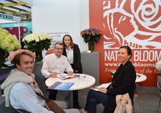 Asaad and Shawna Zard of Native Blooms talking with visitors.