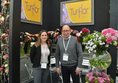 Eliana Carrascal and Mauricio Biano of Turflor.