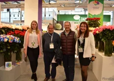 Anna Lisetska, Rafael Boada, Jose Luis Suarez and Liliana Rodriguez of Circasia. They recently expanded their farm by 2 ha, so now, they are growing roses on 40ha and added 16 new varieties.
