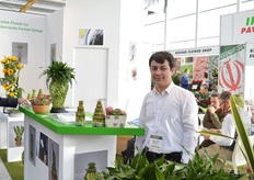 Manucherh Maruforich of Fadak Flower. They grow succulent and cacti in Iran.