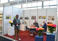 Tazamael Nnko of Mount Meru Flowers, a Tanzanian farm that grows roses on 48 ha.