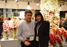 Xavier Beltran of Florecal and Gisella Chiarello of Logiztic Alliance.