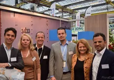 Aldo Wester, Florianne de Leeuw Caupain, Jean Males, Mark Beentjes, Janet Coldebella and Enrique Falcon of Airfrance/KLM Cargo