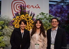 Giselle Carranza and Alfredo Letts with Roots Peru. Monica Pascual in the middle, of Trade Commision of Peru