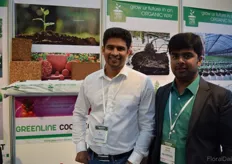 Arvind Nagarajan of Greenline Cocopeat and mr. Ramkumar of Coir Board