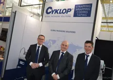 Stan Muffels, Salvino Mandala and Peter de Boer of Cyklop. Cyklop offers market-based system solutions: hand tools, machines and systems, precisely attuned consumables as well as professional consulting, project engineering and customer service.