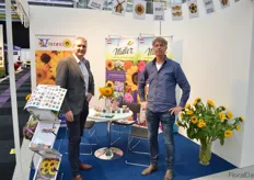 Wim Zandwijk and Wiebe Knook, Muller Seeds. Among others, the company sees ever more interest in exclusive varieties, as, for example, in helianthus