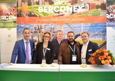 Marcel Moor, Sandra Meissen and Johan Blom of Bercomex, toegther with Filipp Schüller, dealer of Bercomex in Colombia (second right)