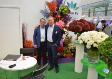 Peter Kolster, together with Adrian Moreano from Eternal Flowers. The two of them have a close cooperation