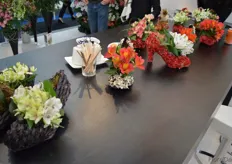 In the Könst Alstroemeria booth, these shows filled with Alstroemia caught the visitors' attention