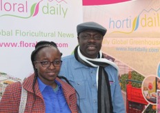 Margareth Kariuki and Nahashon Macharia of Rose Bunk Flowers.