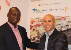 Dennis Orona of Fairways and Hafid Bada of Qatar Airways.