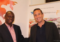 Dennis Orona of Fairways and Buddy van der Aar of Qatar Airways.