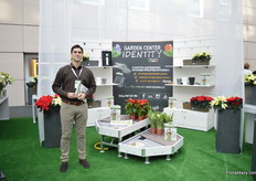 Lino Truffelli of Orlandelli, an italian bench manufacturer and is exhibiting at the floradecora to meet garden centers.