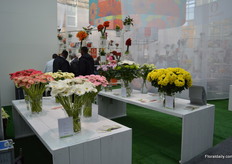 Like last year, similar flowers/plant species of different growers and breeders are displayed on one table. Then, the buyer can choose the product that he likes the most and he can go to the booth to gather more information.