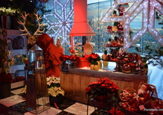 Part of 'The Loft', where flowers and decoration is being combined.