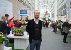 Ole Faarbaek Jensen of Verdissimo, a grower and supplier of preserved flowers was also visiting the show.