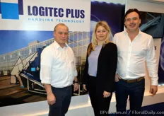 Jacques Bakker, Nathalie Barnhoorn and Mark van der Zande of Logitec Plus. They are proud to present the new website: www.logitecplus.com.