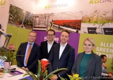 Richard van de Waart, Fernand van der Heide, Floris BerGhout ;) and Laura Sataite of KG Systems and KG Greenhouses