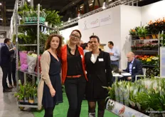 Silvia Bonitti, Elisabetta Esposito and Cristina Tropea of Hamiplant. They export Dutch plants all over Europe, including Italy. According to Esposito, they are growing step by step in Italy.