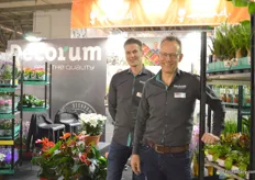 Michael Blom of ter Laak Orchids and Gert van der Schee of Decorum. According to van Schee Decorum really has become a trademark in Italy.