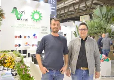 Stefano Lucchetti and Giancarlo Bercigli of Agri Vivai. They supply horticultural materials like containers, substrate and they also produce substrate themselves.