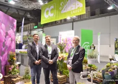 Part of the team of Gasa; Panta Leone Poul Franco, Marco Scognamiglrio and Franco Finco. They are exhibiting at the exhibition for the fourth time. The campanula is their main product that they export to Italy, followed by roses, kalanchoe and hibiscus.