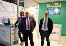 Proflora Service and Hortisecur, from left to right: Antonia Di Rocco, Paolo Voltaresl and Roberto Tedde.