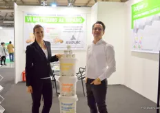 Carole Woyda (interpreter) and Michiel Seignette of Sudlac are exhibiting at the show for the first time. In Italy, they are cooperating with Gobbi for about three decades and this year, they will also start a cooperation with Agrochemica.