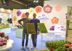 Mattia Silvesterin and David Bazzoni of Sentier. This Italian grower grows young plants in 3ha open field and in a 8ha greenhouse. They supply their young plants all over Europe.