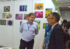 Bernard Bideau with Comptoir Paulinois. This French company sells bulbs and seeds to countries all over the world and sees potential in the Dalat region. The company is looking for partners in growing and marketing.