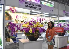 Eva Liao of Shulong Flowers Industry, a Taiwan orchid nursery