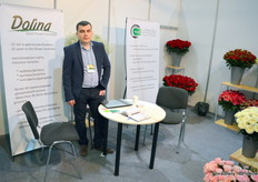 Flower exporting company Dolina, the only company form Israel, represented here by Viktor Tkatsjuk