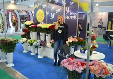 Irinia Breusova from Ivos Flowers, a trade cooperation consisting of different South American and African production companies