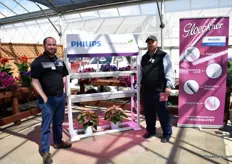 John Burns and Jason Grimmet of Philips presenting their different applications for greenhouse and vertical farming.