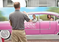 The Wave car with Elvis Presley attracted a lot of attention.
