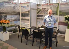 Tom de Smedt, Hyplast, a company supplying greenhouse film, often doing so in close cooperation with greenhouse builder Vermako (also present at the show).